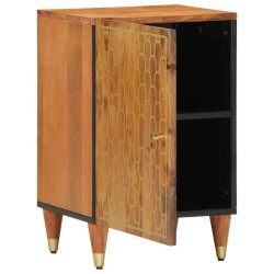 Armoire de salle de bain 38x33x58 cm bois massif de manguier 