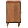Armoire de salle de bain 38x33x58 cm bois massif de manguier 