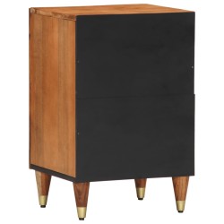 Armoire de salle de bain 38x33x58 cm bois massif de manguier 