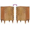 Armoire de salle de bain 38x33x58 cm bois massif de manguier 