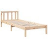 Cadre de lit extra long sans matelas 100x220 cm bois massif pin 