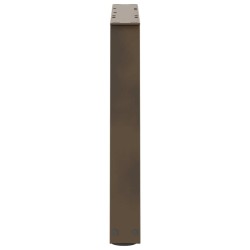 Pieds de table basse en forme de V, 2 pièces, acier naturel, 70 x (42-43,3) cm 