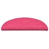 Tapis de marches d'escalier 15 pcs Rose 56x17x3 cm 