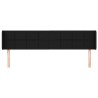 Tête de lit avec oreilles Noir 183x16x78/88 cm Tissu 