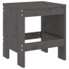 Ensemble à manger de jardin 5pcs gris bois massif de pin 