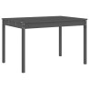 Ensemble à manger de jardin 5pcs gris bois massif de pin 