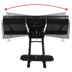 Chasse-neige pour VTT 120 x 38 cm Noir 