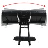 Chasse-neige pour VTT 120 x 38 cm Noir 
