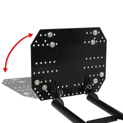 Chasse-neige pour VTT 120 x 38 cm Noir 