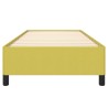 Cadre de lit sans matelas vert 100x200 cm tissu 