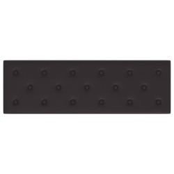 Panneaux muraux 12 pcs Noir 90x30 cm Similicuir 3,24 m² 