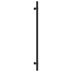 Poignées d'armoire 20 pcs noir 320 mm acier inoxydable 