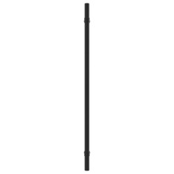 Poignées d'armoire 20 pcs noir 320 mm acier inoxydable 