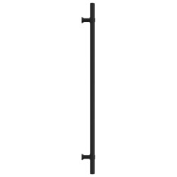 Poignées d'armoire 20 pcs noir 320 mm acier inoxydable 