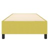 Cadre de lit sans matelas vert 100x200 cm tissu 