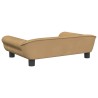 Lit pour chien marron 70x48x22 cm velours 