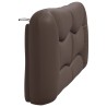 Coussin de tête de lit marron 160 cm similicuir 