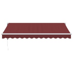 Auvent rétractable automatique bordeaux 350x250 cm 