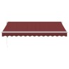 Auvent rétractable automatique bordeaux 350x250 cm 