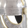 Casque de réplique antique Beowulf pour GN Argenté Acier 