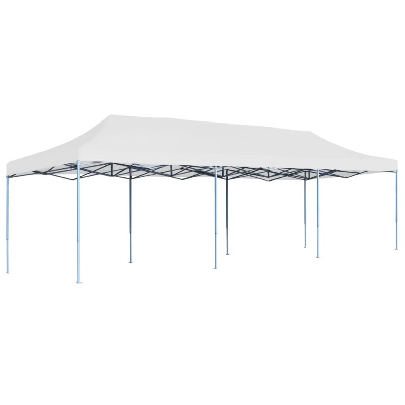 Tente de réception pliable 3x9 m Blanc 
