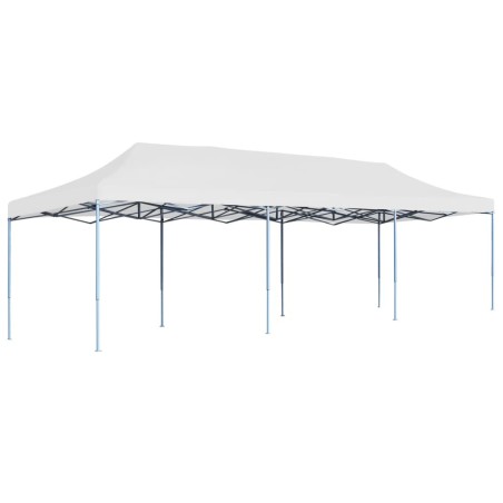 Tente de réception pliable 3x9 m Blanc 