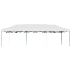 Tente de réception pliable 3x9 m Blanc 