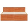 Cadre de lit sans matelas avec tête de lit 180x200 cm bois pin 