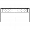 Tête de lit métal noir 200 cm 