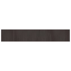 Tapis rectangulaire marron foncé 70x400 cm bambou 