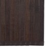 Tapis rectangulaire marron foncé 70x400 cm bambou 