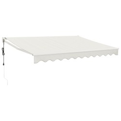 Auvent rétractable automatique crème 3,5x2,5 m 