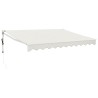 Auvent rétractable automatique crème 3,5x2,5 m 