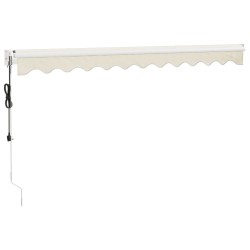 Auvent rétractable automatique crème 3,5x2,5 m 