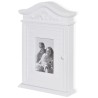 Armoire à clés avec cadre photo Blanc  