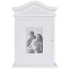 Armoire à clés avec cadre photo Blanc  