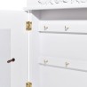 Armoire à clés avec cadre photo Blanc  