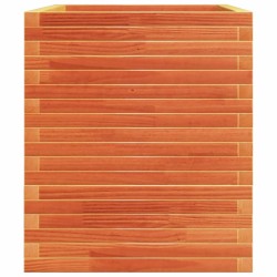 Jardinière cire marron 110x60x72 cm bois de pin massif 