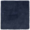 Tapis shaggy à poils longs NAVARRA bleu marine 160x160 cm 