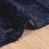 Tapis shaggy à poils longs NAVARRA bleu marine 160x160 cm 