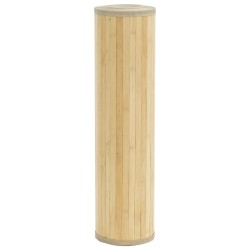 Tapis rectangulaire naturel clair 70x400 cm bambou 