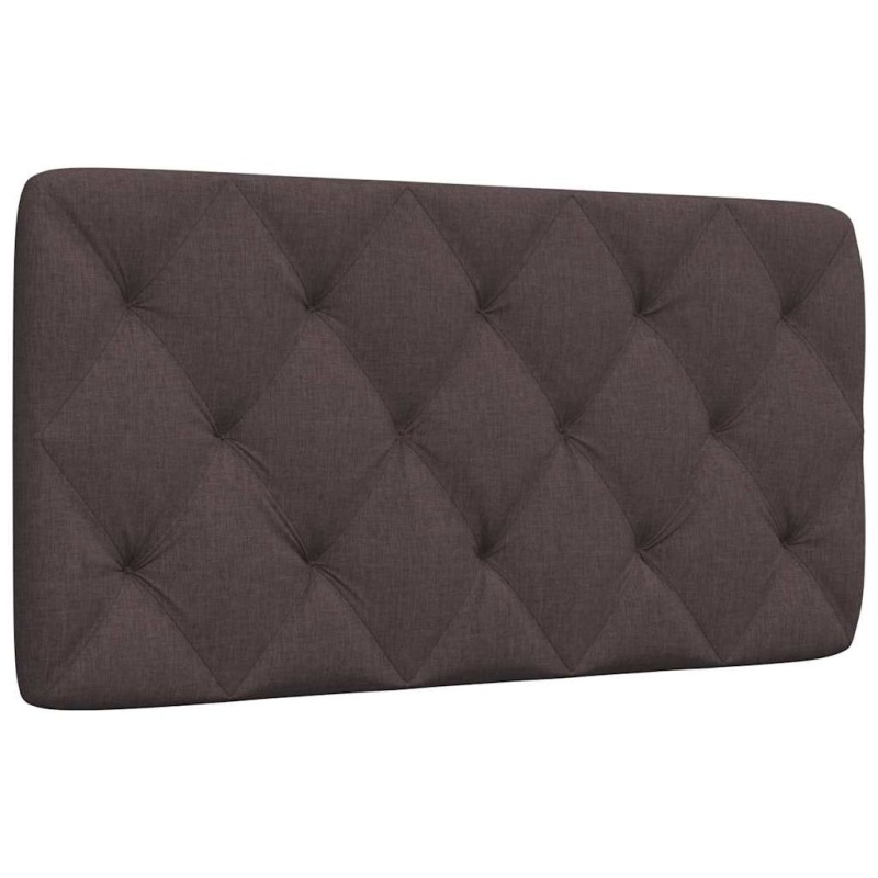 Coussin de tête de lit marron foncé 100 cm tissu 
