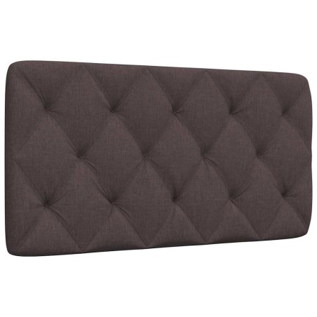 Coussin de tête de lit marron foncé 100 cm tissu 
