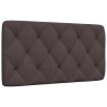 Coussin de tête de lit marron foncé 100 cm tissu 
