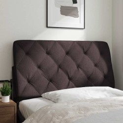 Coussin de tête de lit marron foncé 100 cm tissu 