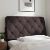 Coussin de tête de lit marron foncé 100 cm tissu 