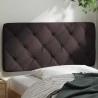 Coussin de tête de lit marron foncé 100 cm tissu 