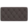Coussin de tête de lit marron foncé 100 cm tissu 