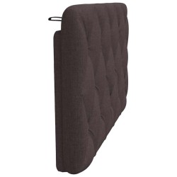 Coussin de tête de lit marron foncé 100 cm tissu 