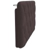 Coussin de tête de lit marron foncé 100 cm tissu 